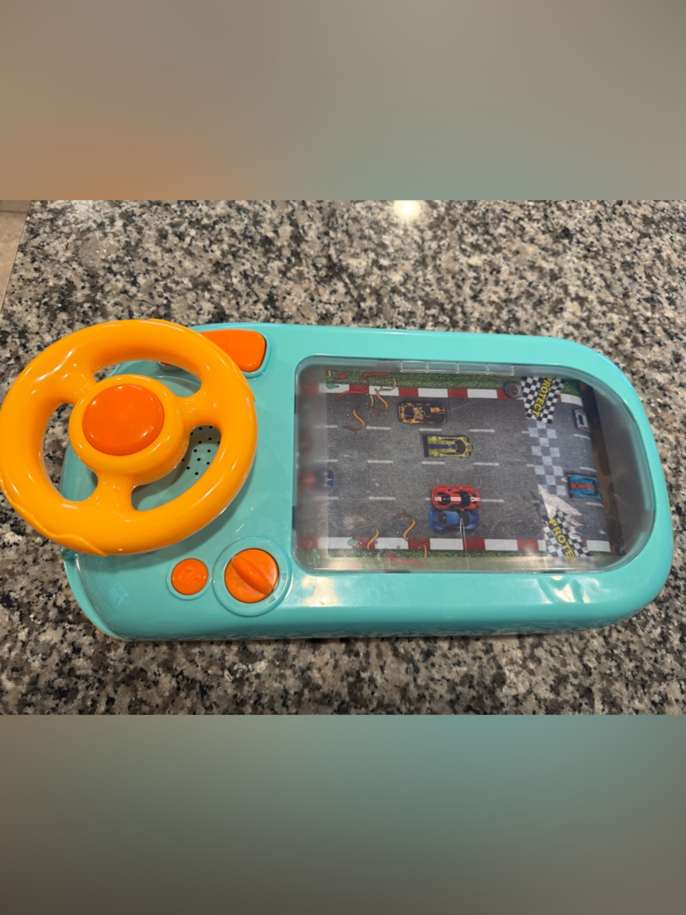 Kids Steering Wheel Game - Teal and Orange Toy